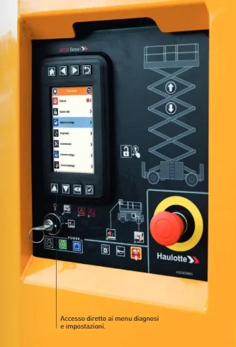 Haulotte HS15 E PRO<br />Noleggio piattaforma aerea versatile e potente. Con prestazioni eccellenti e garantisce sicurezza e facilità d'uso. 