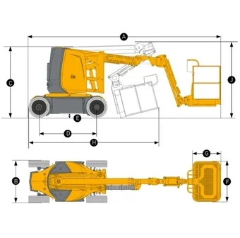 PIATTAFORMA ARTICOLATA ELETTRICA 16 METRI A BATTERIA